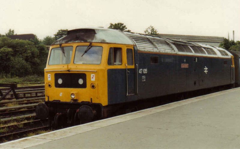 47105 waiting to depart Leicester with 1L93 on 22/6/91

(N Antolic)