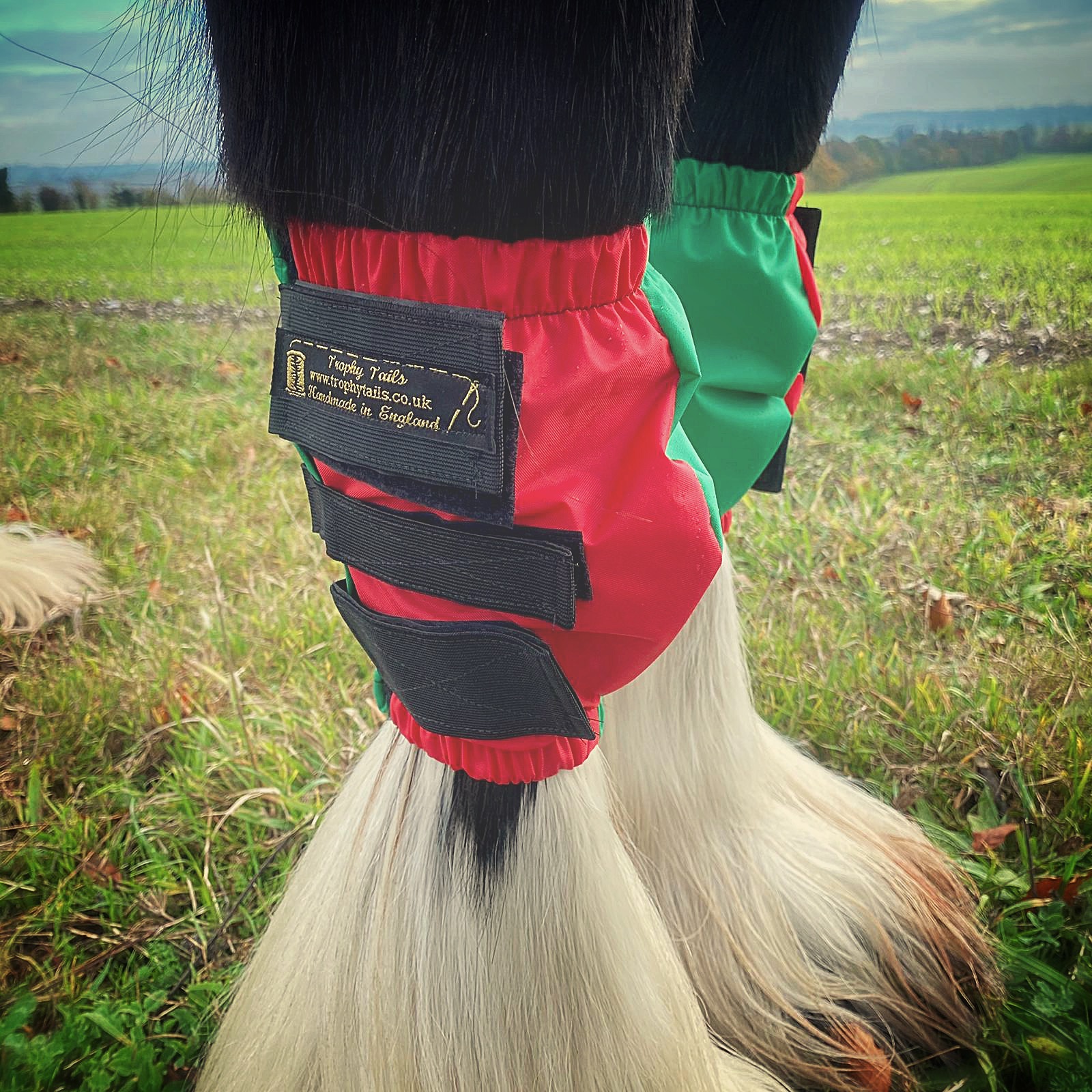 Waterproof Knee Boots - Red and Green