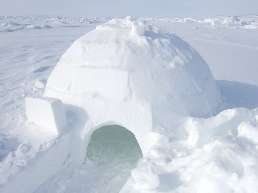 We came across an Igloo in the middle nowhere on our journey!