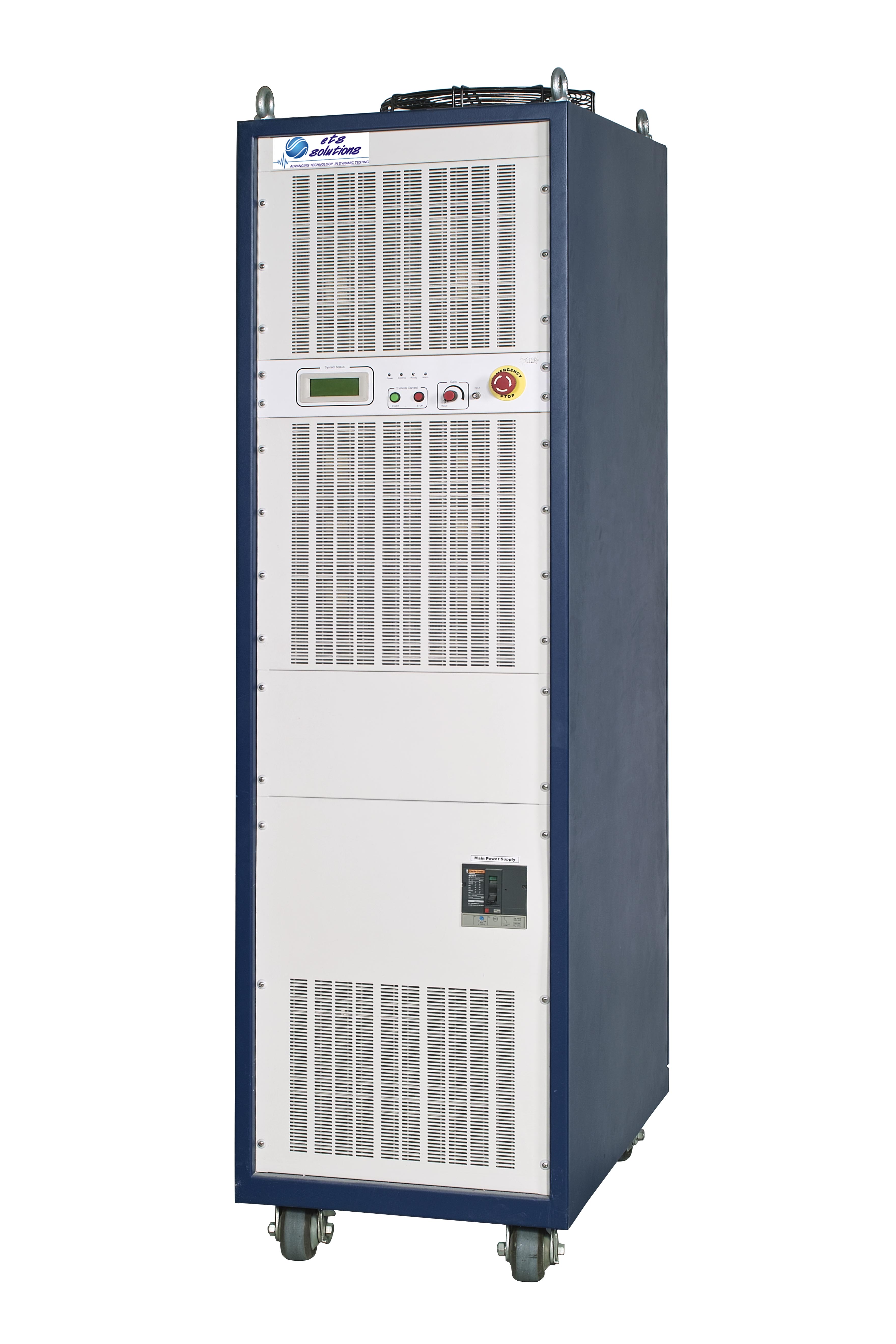 Cabinets: 1,
Max Power Output: 49kVA to 84kVA,
Max Output Voltage: 120V,
Max Output Current: 700A