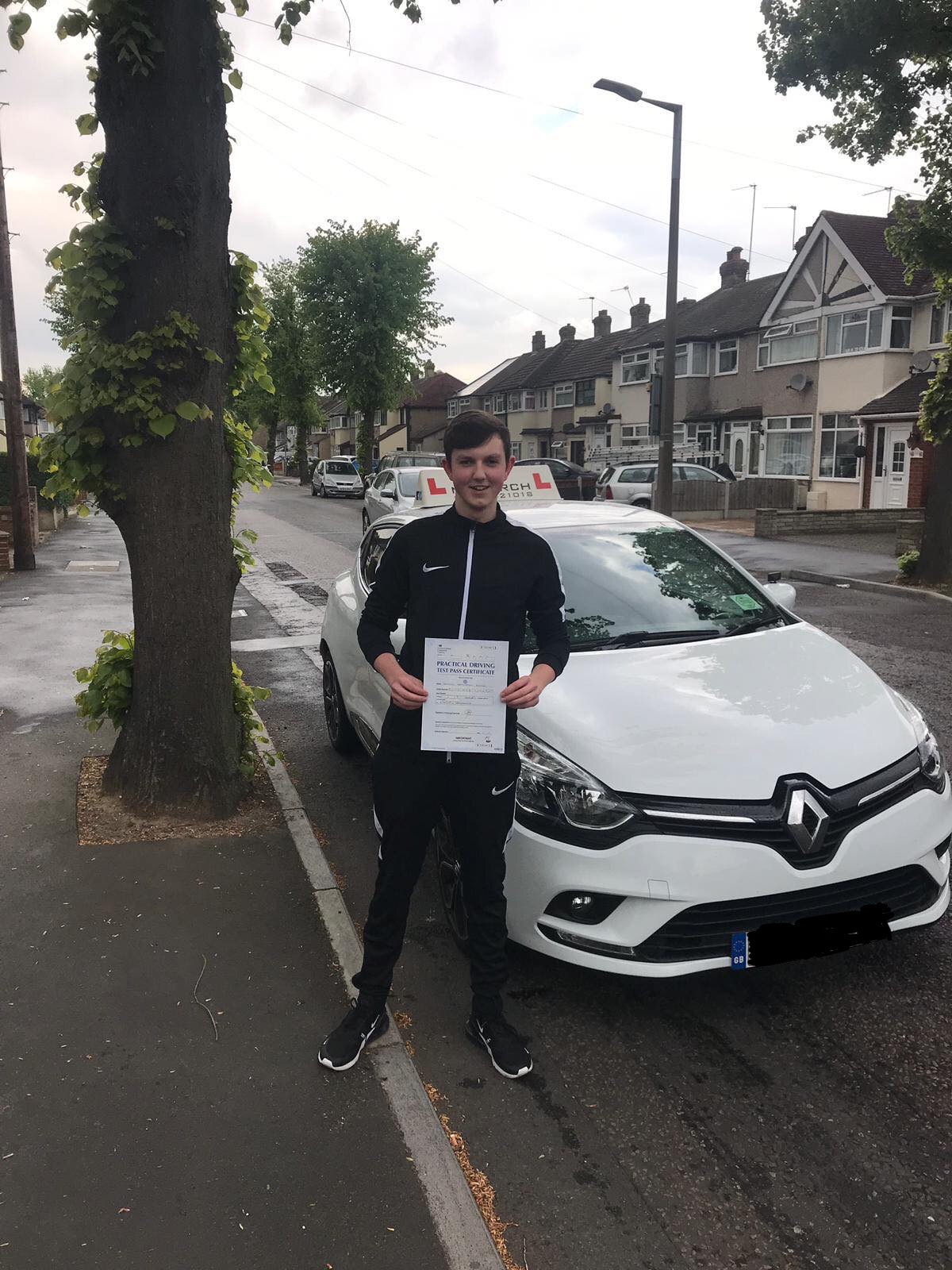 Pupil passed at Hornchurch driving test centre