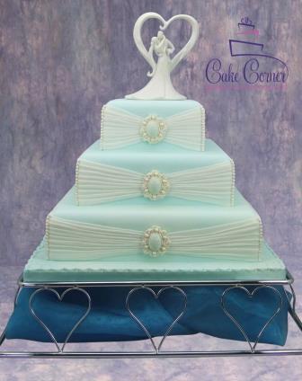 Fabric Effect Wedding Cake