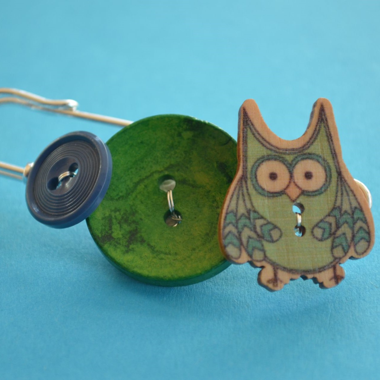 Owl Large Kilt Pin Brooch