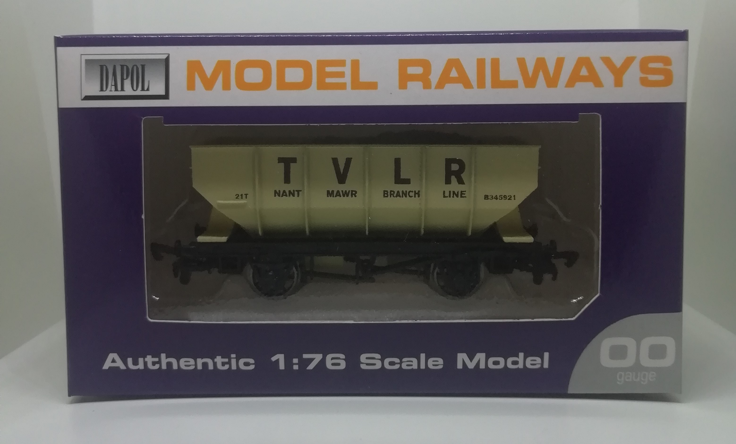 Traditional Hopper Wagon with TVLR Logo - 1:76 Scale Model / 00 Gauge