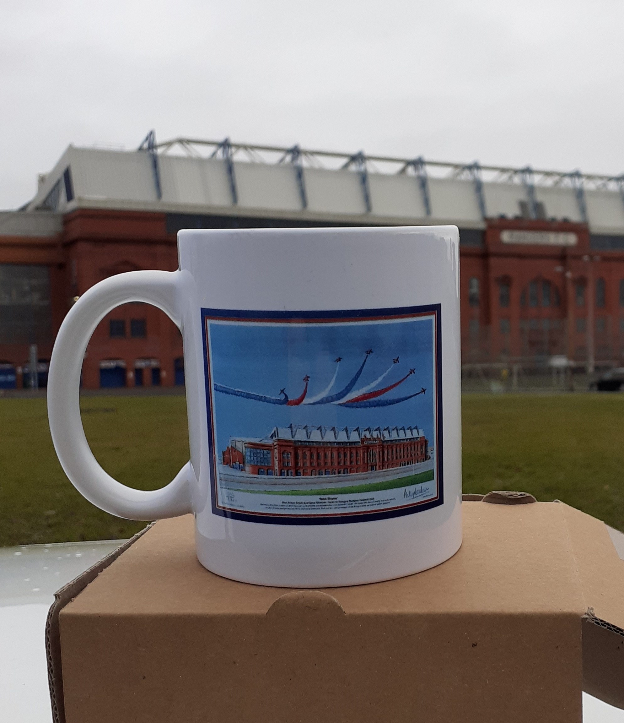 'Watching Over'/'Ibrox Display' Rangers FC coffee mug