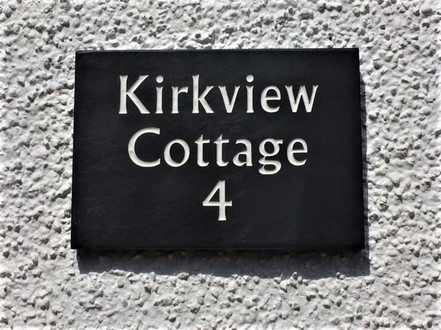 Kirkview Cottage, House Sign