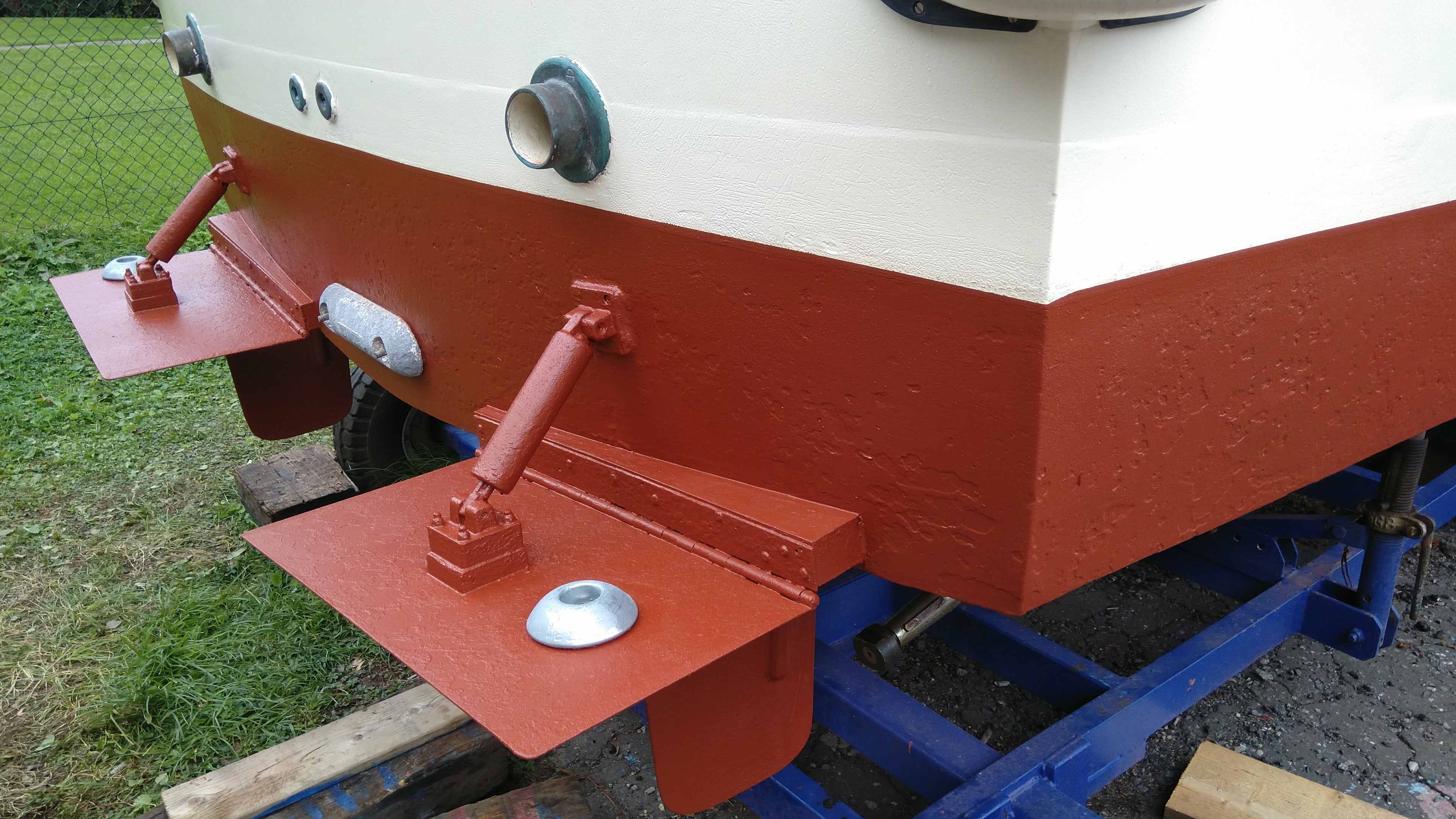 Trim tabs and anodes