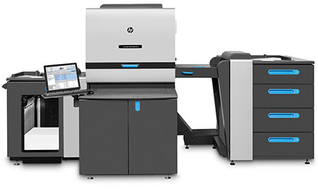 HP Indigo machine used to print onto B2 sized sheets