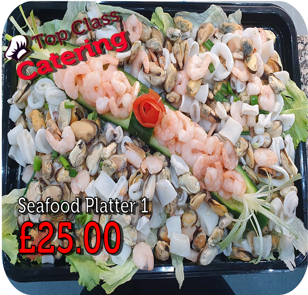 Seafood Platters from £15 to £30, 3 days notice required