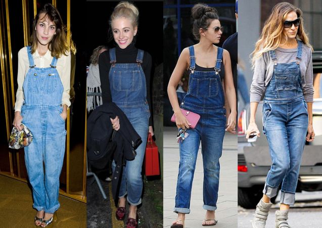 80s dungarees outfit