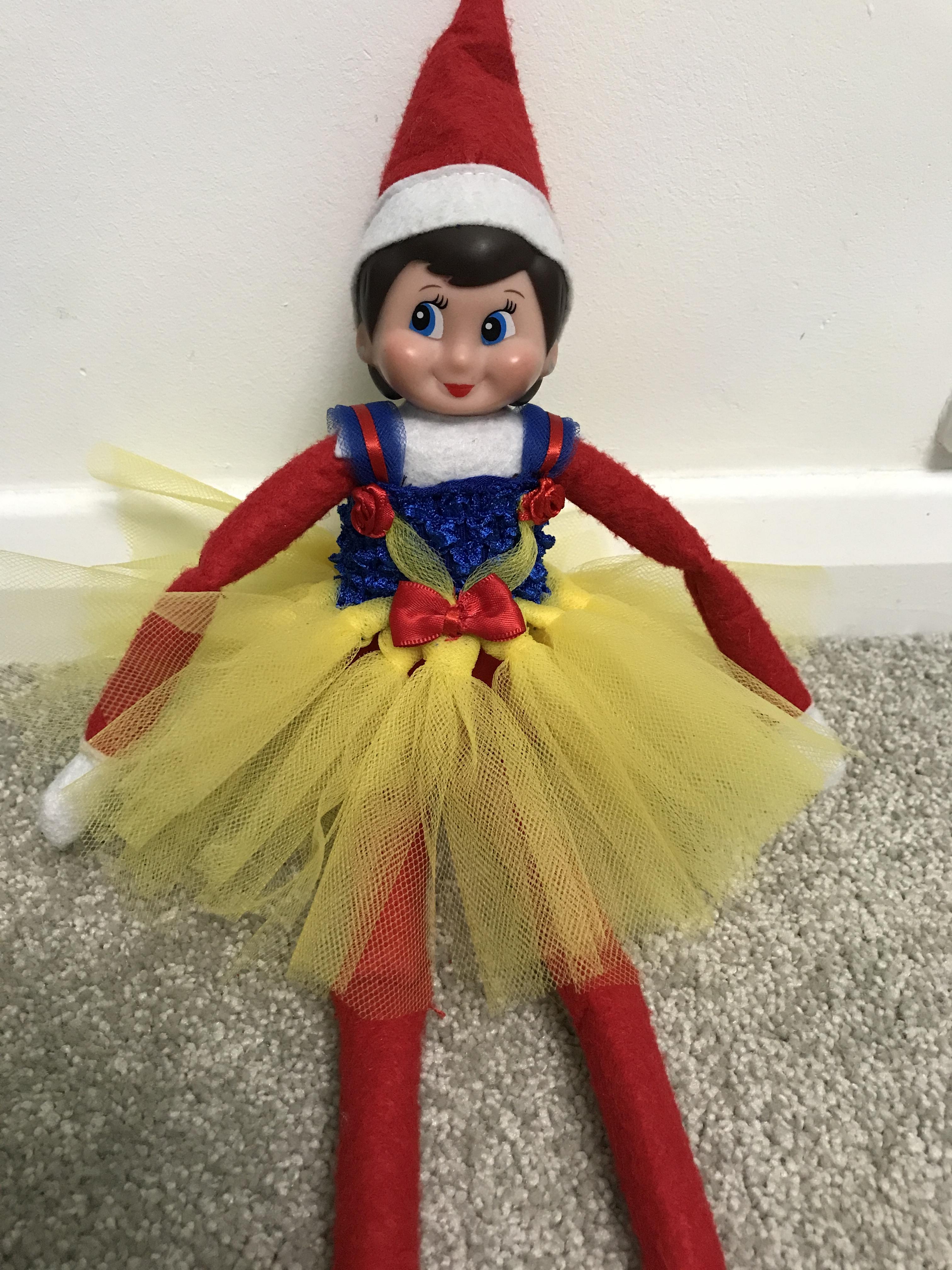 Elf on the Shelf Snow White Dress