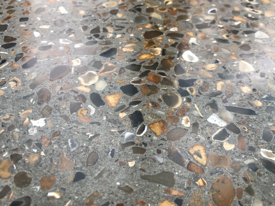 polished concrete exposed aggregates