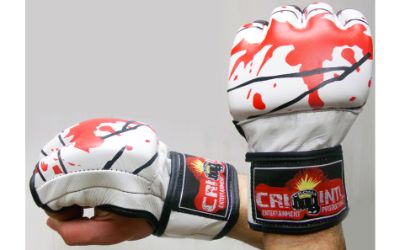 MMA UFC FIGHTING GLOVES WHITE /RED