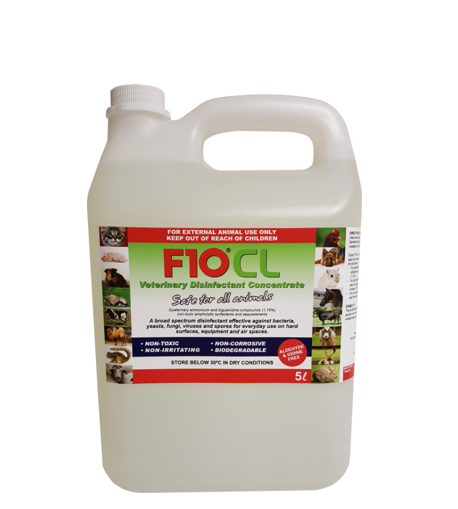 F10CL Veterinary Disinfectant 5 litre bottle