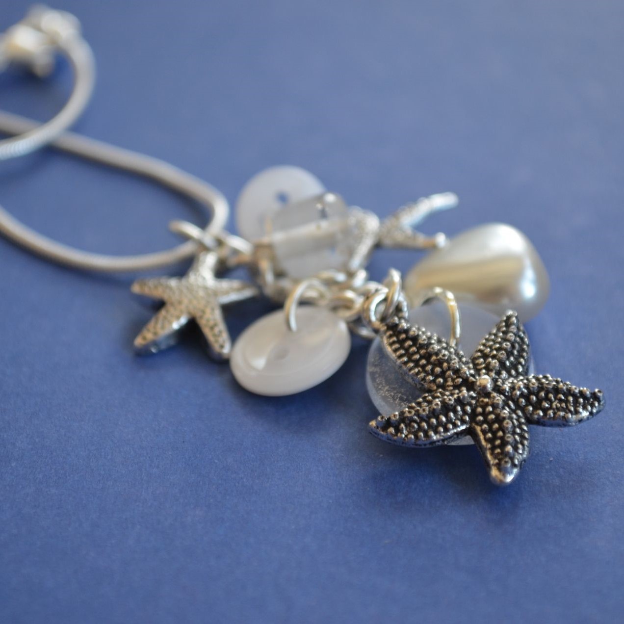 Starfish Cluster Button Pendant