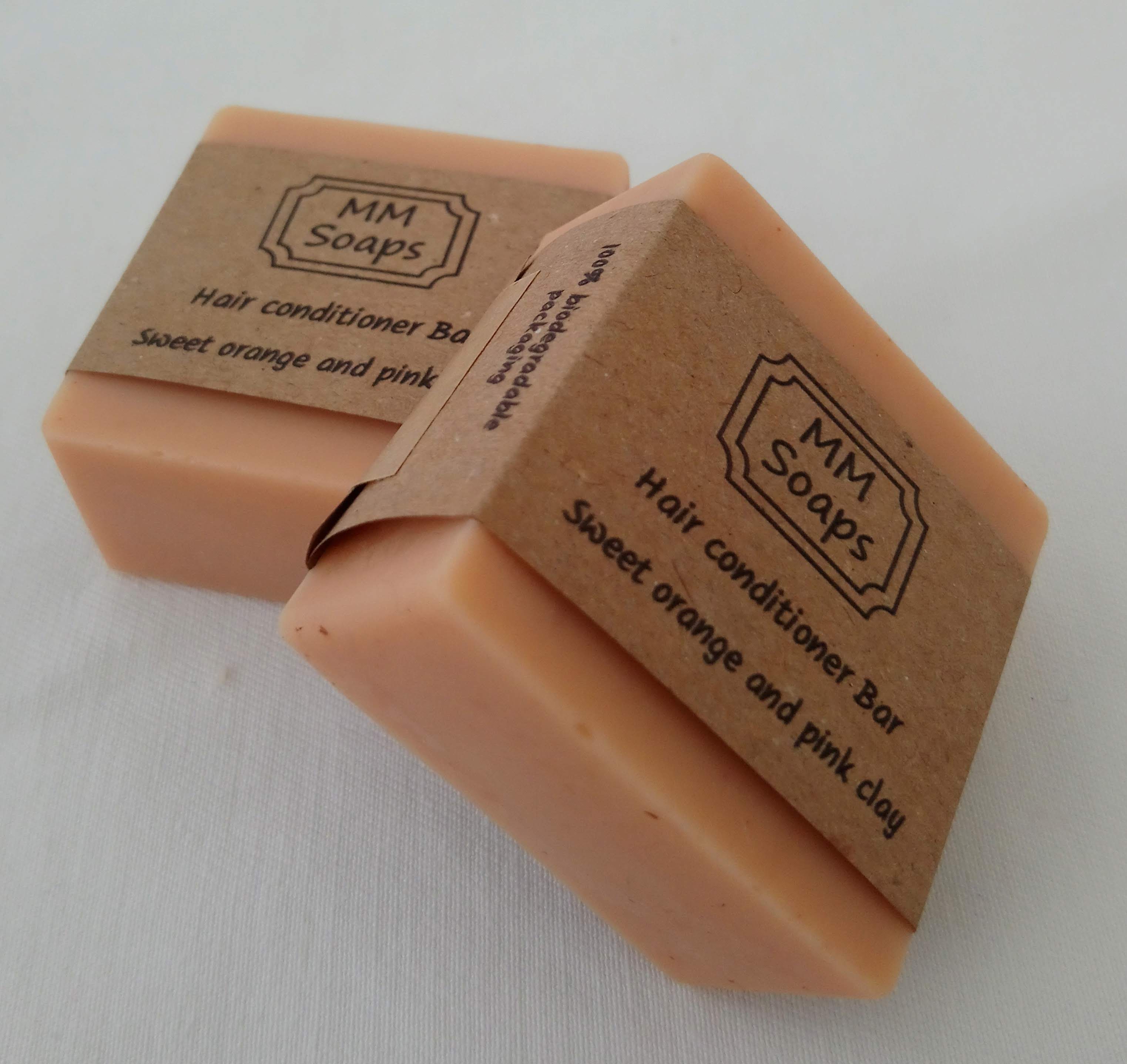 Sweet Orange and Pink Clay Conditioner Bar