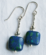 Malachite and Azurite Earrings