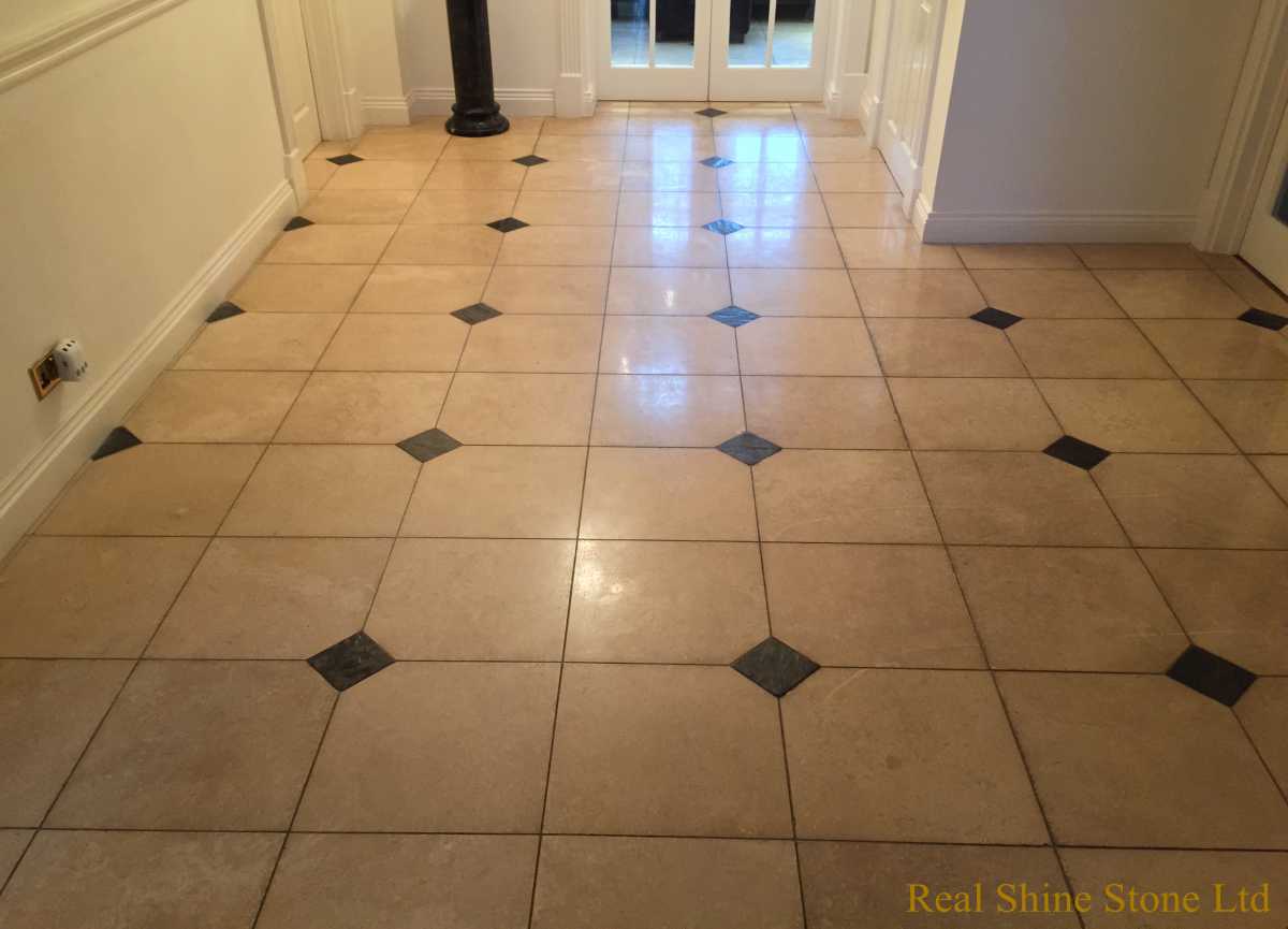 Travertine floor cleaning and stripping old polishes