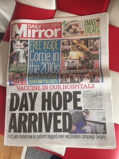 Our Gloves & Aprons are on the front page of the Mirror!