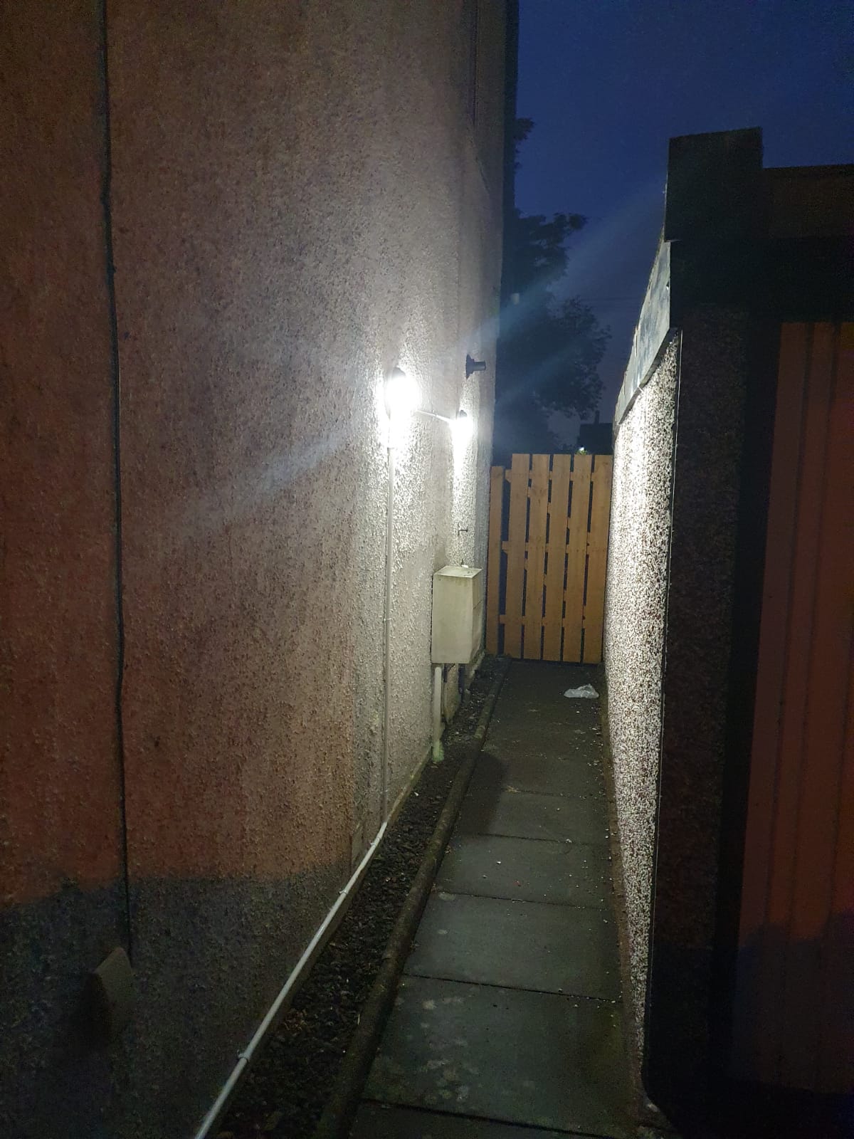 Customer complained the pathway was too dark and wanted it to be illuminated