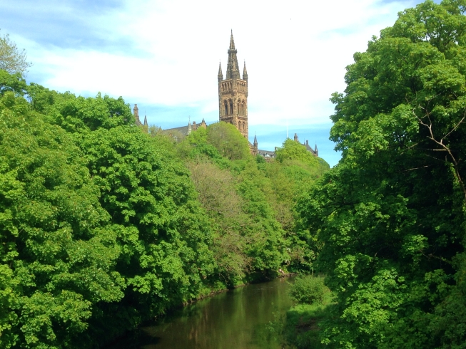 Glasgow University and the River Kelvin