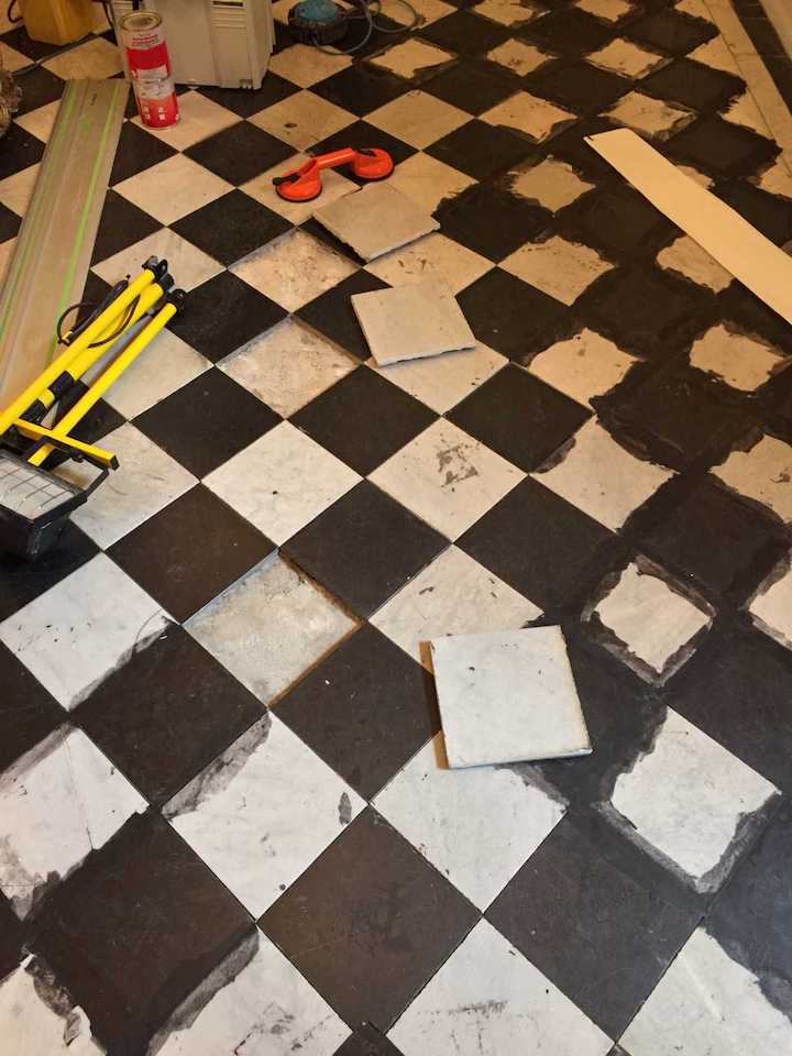 fix lose marble tiles