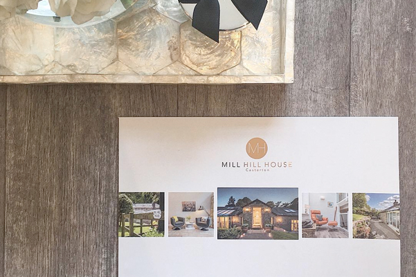 Mill Hill House Bespoke Brochure Design on the Market with VMove Consultants.