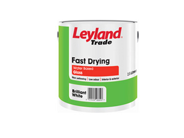 LEYLAND TRADE FAST DRYING WHITE PAINT - 2.5L