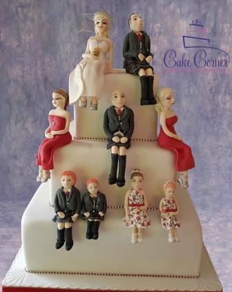 Wedding Party figures Cake