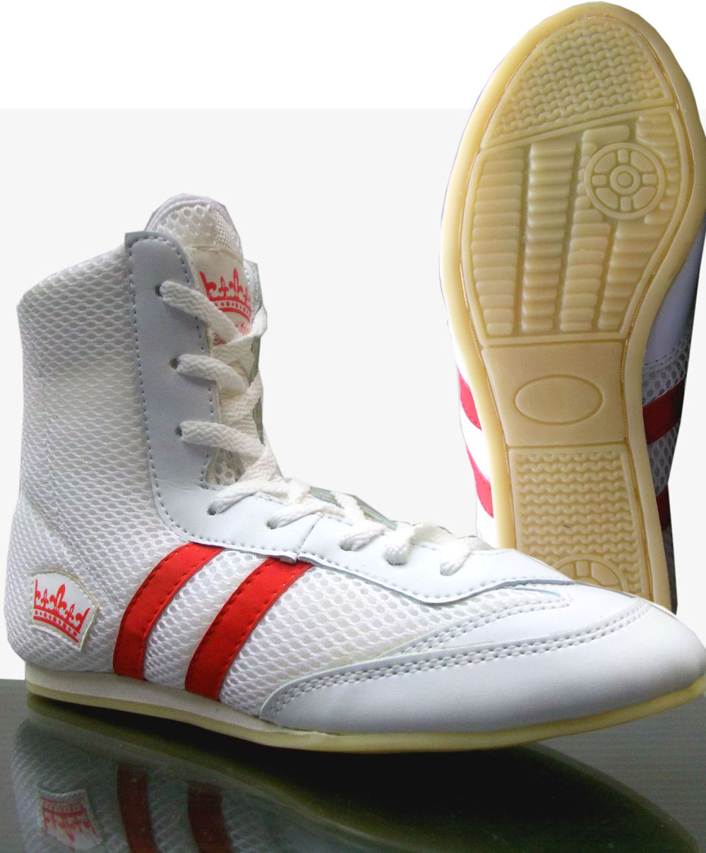 Boxing Boot Wrestling Martial Arts (Not Box Hog) Unisex Adult & Junior White /red