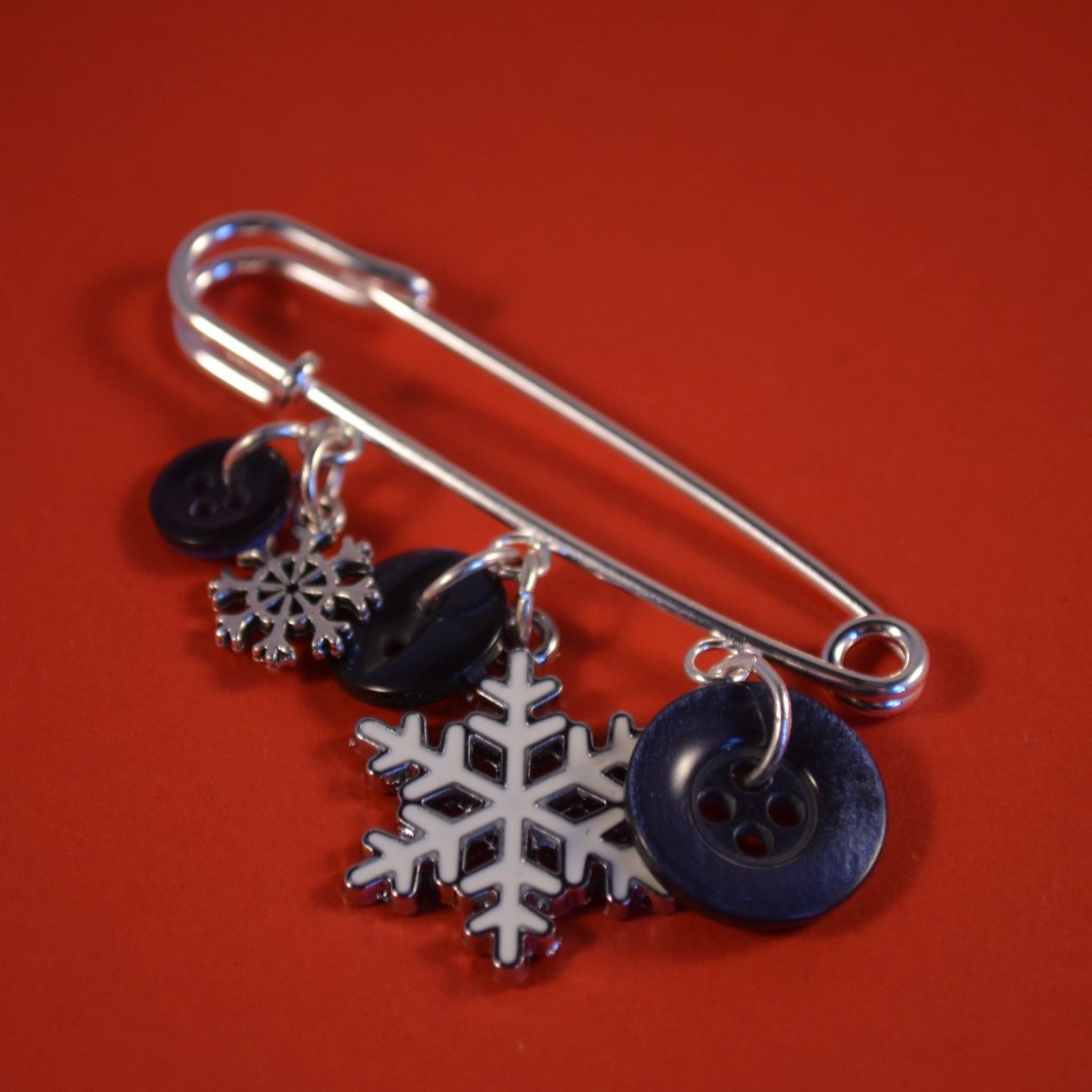 Christmas Snowflake Wee Kilt Pin Brooch
