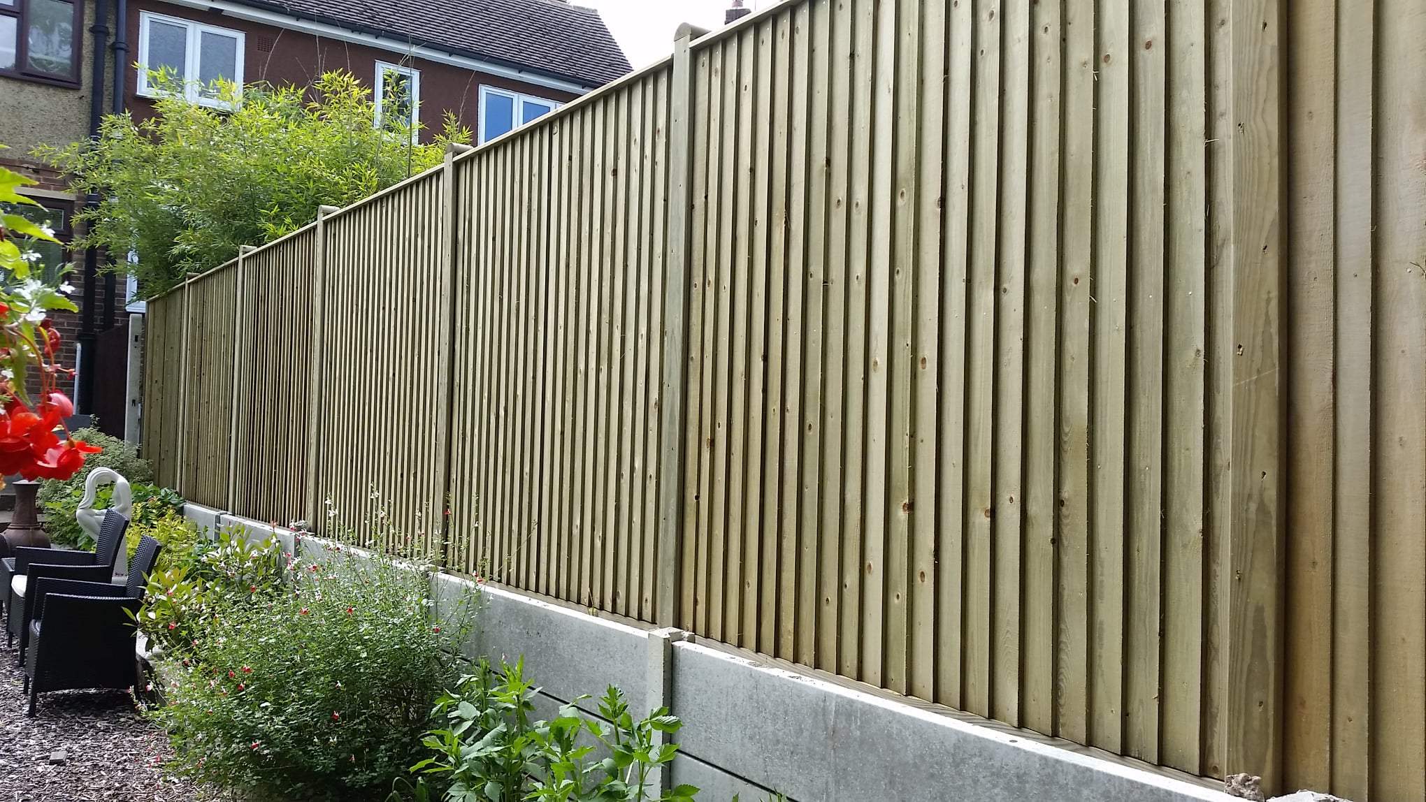 customer supplied and we installed, Fencing installed in Davis estate
