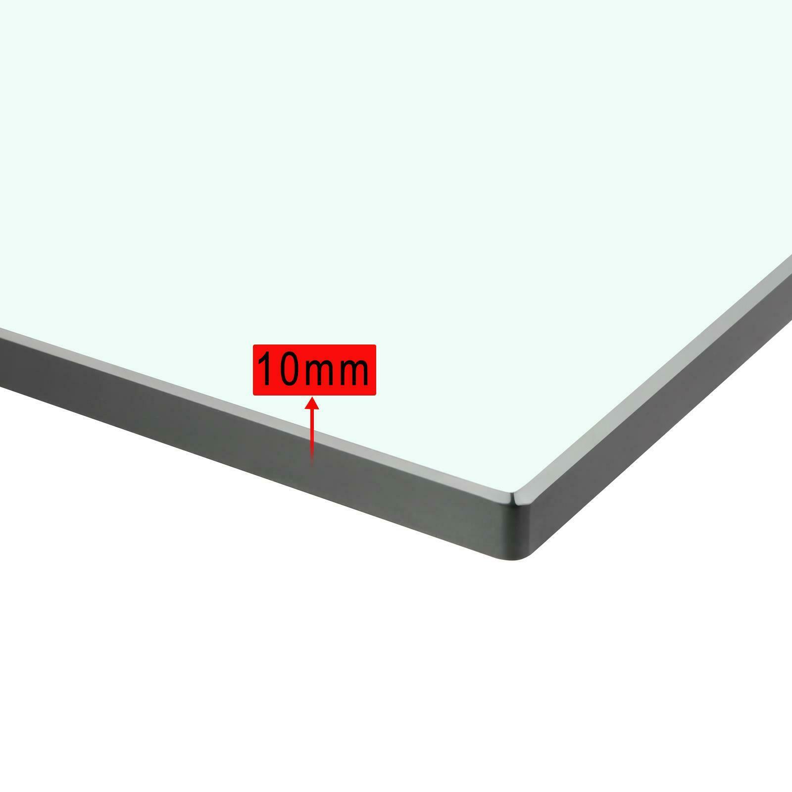 100cm x 80cm CE Certified 10mm Clear Toughened Safety Glass