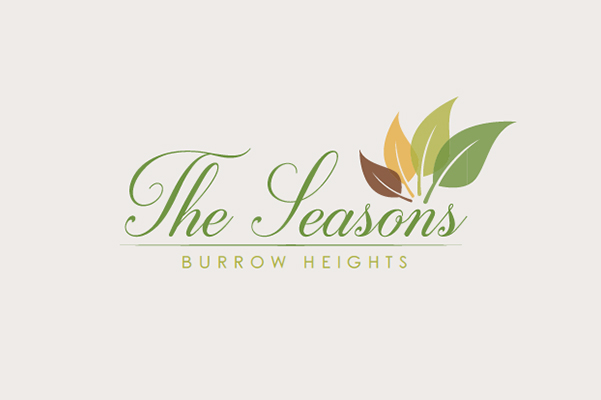 The Seasons in Burrow Heights Logo Design.
