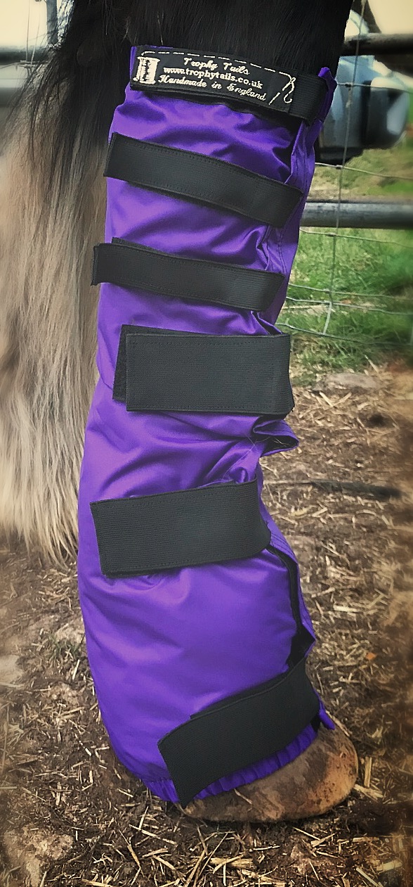 Waterproof Feather Boot Over Knee/front set  - Purple
