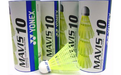 Yonex Mavis 10 Nylon Badminton Shuttles JAPAN - Qty 12 shuttle yellow