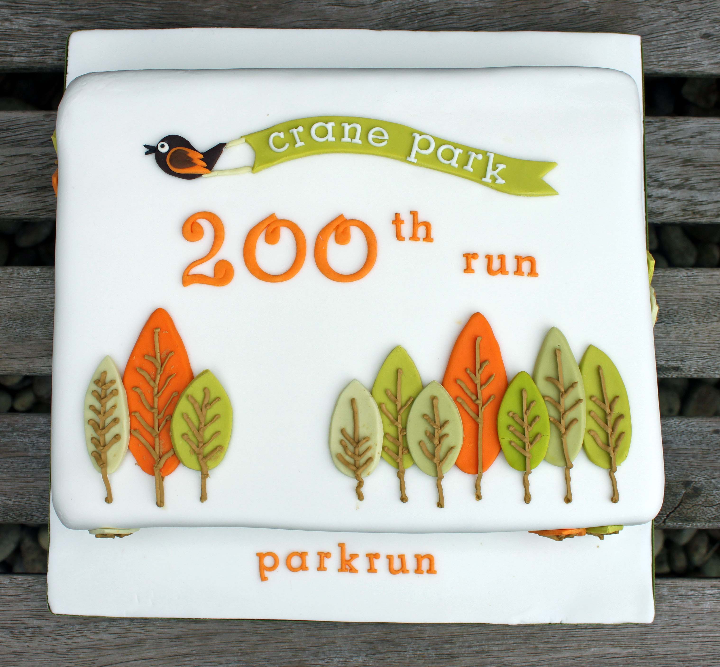 parkrun 200th run celebration cake