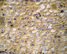 Close up of flint pointing.