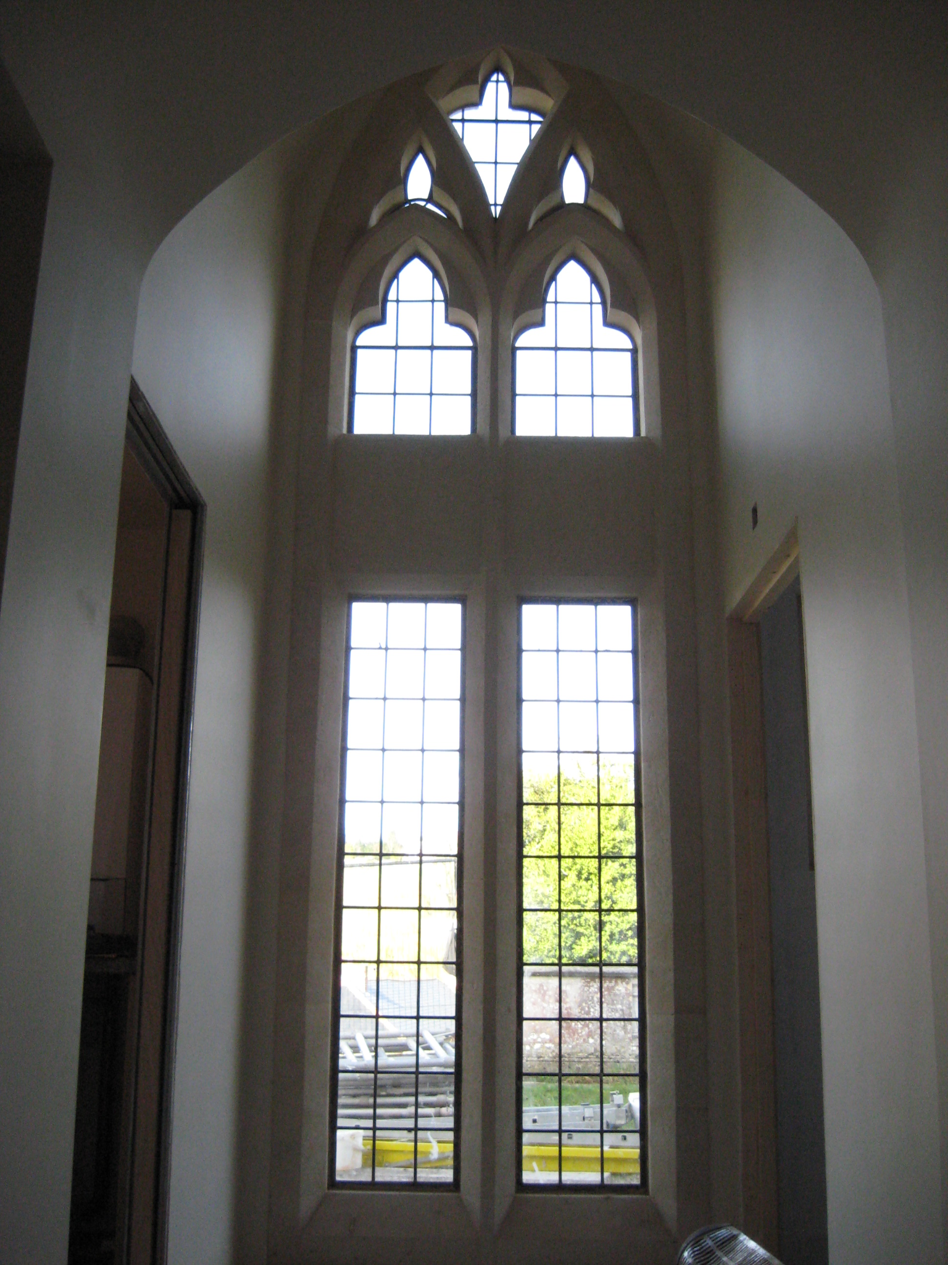 Internal view of two light window.