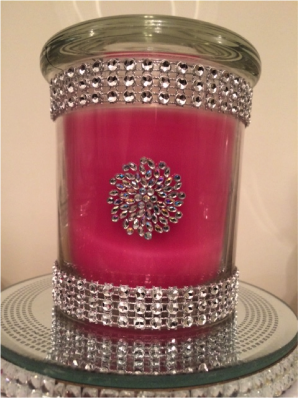 Irridescent Flower Bling Jar