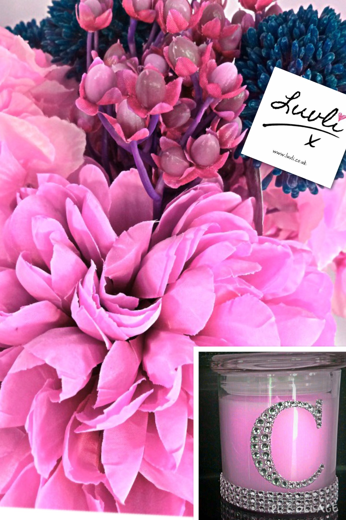 Personalised Bling Jar - Pink