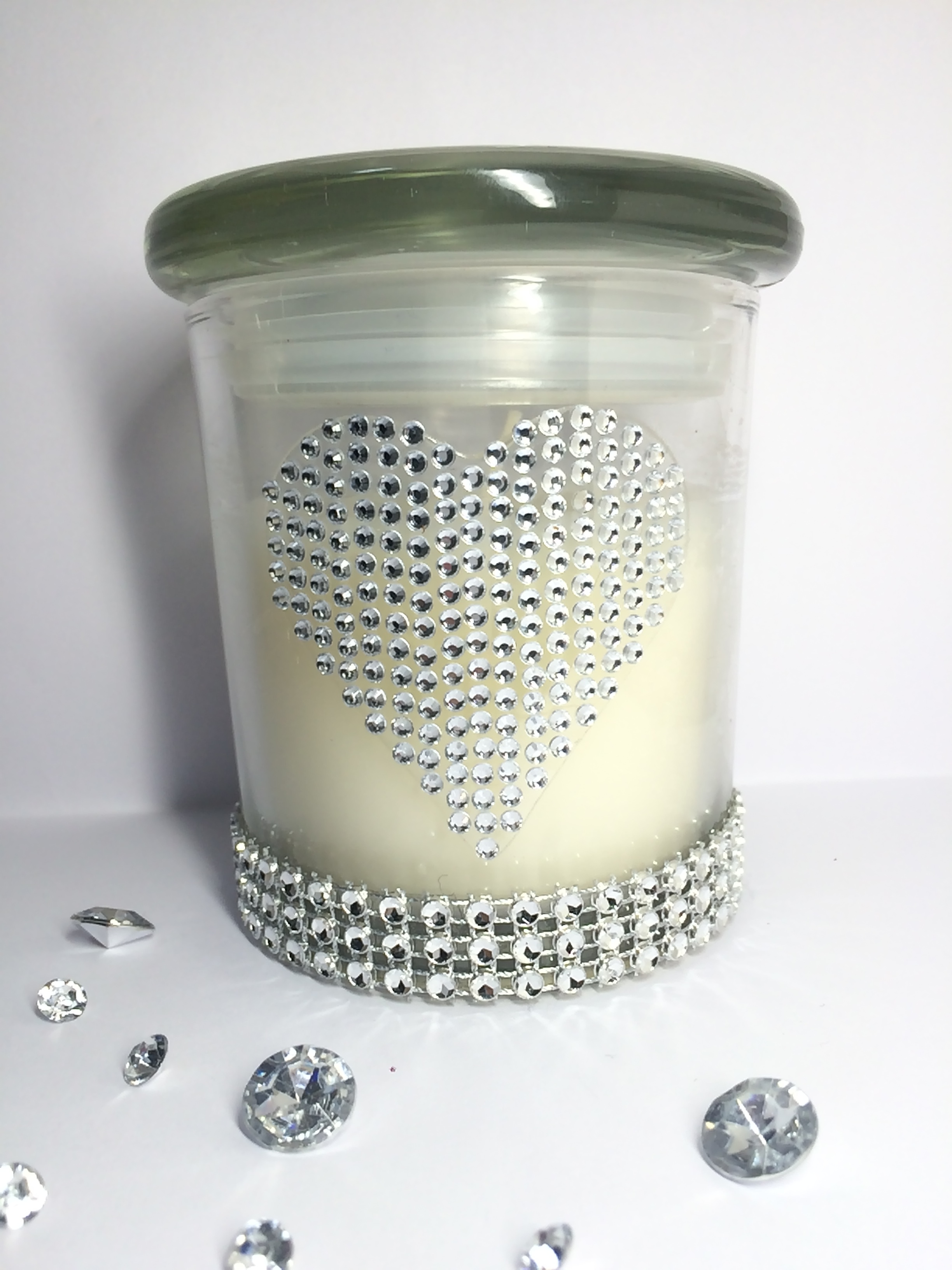 'Love' Bling Jars - Large heart