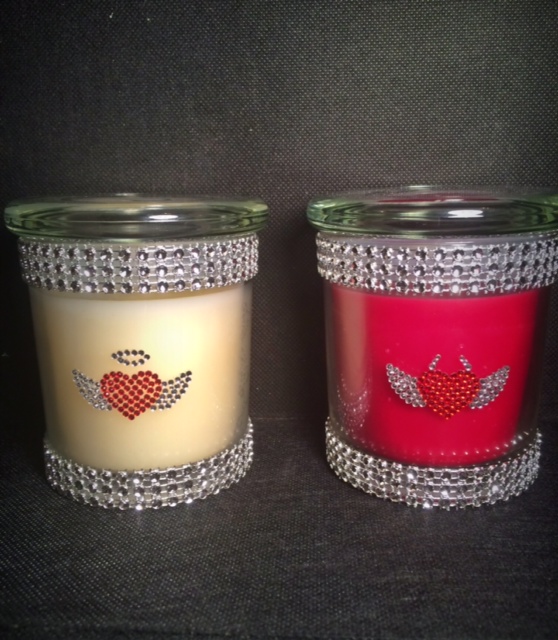 Devil/Angel Heart Bling Jar Set