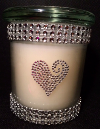 Swirly Heart Bling Jar