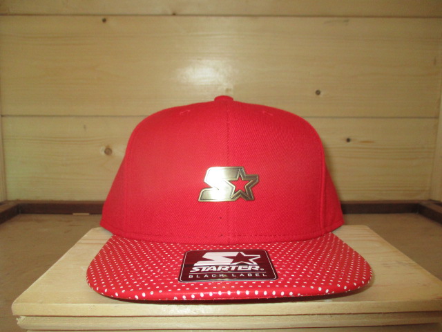 Starter Cap - Red cap with gold Starter emblem (Adjustable)