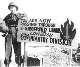 Marlene Dietrich 63rd Infantry sign