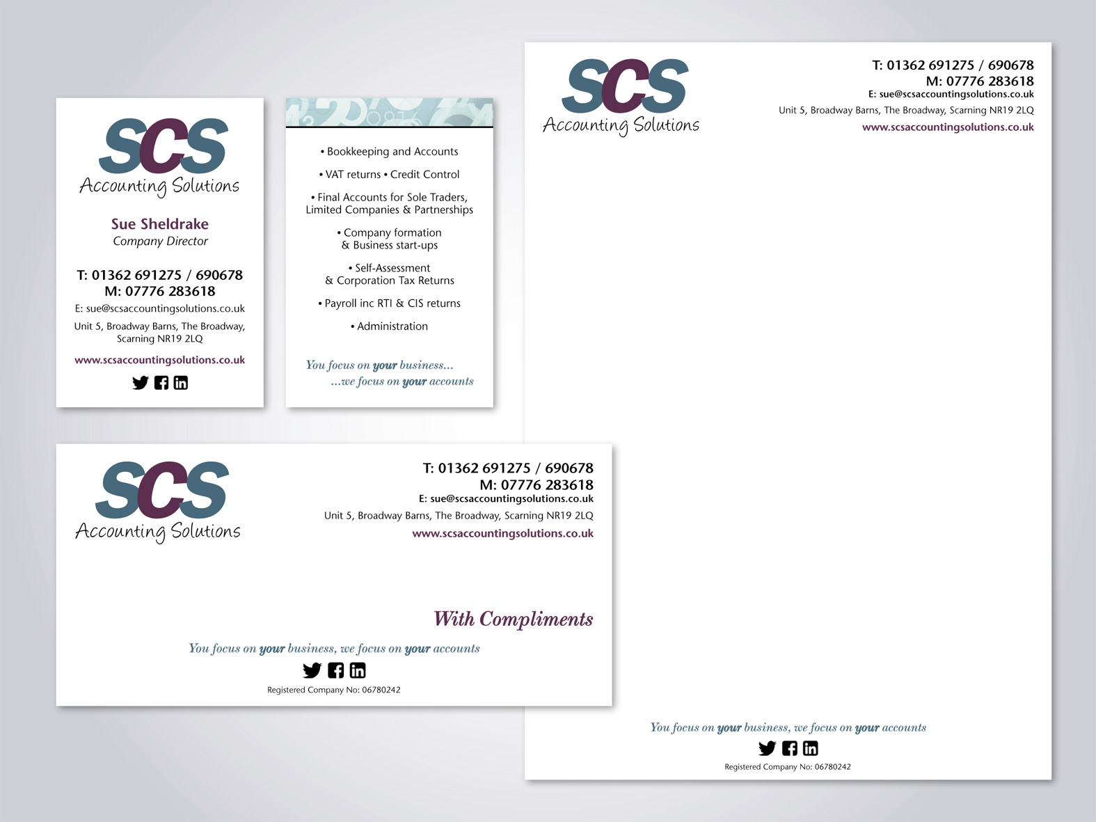Business stationary for local accounting firm