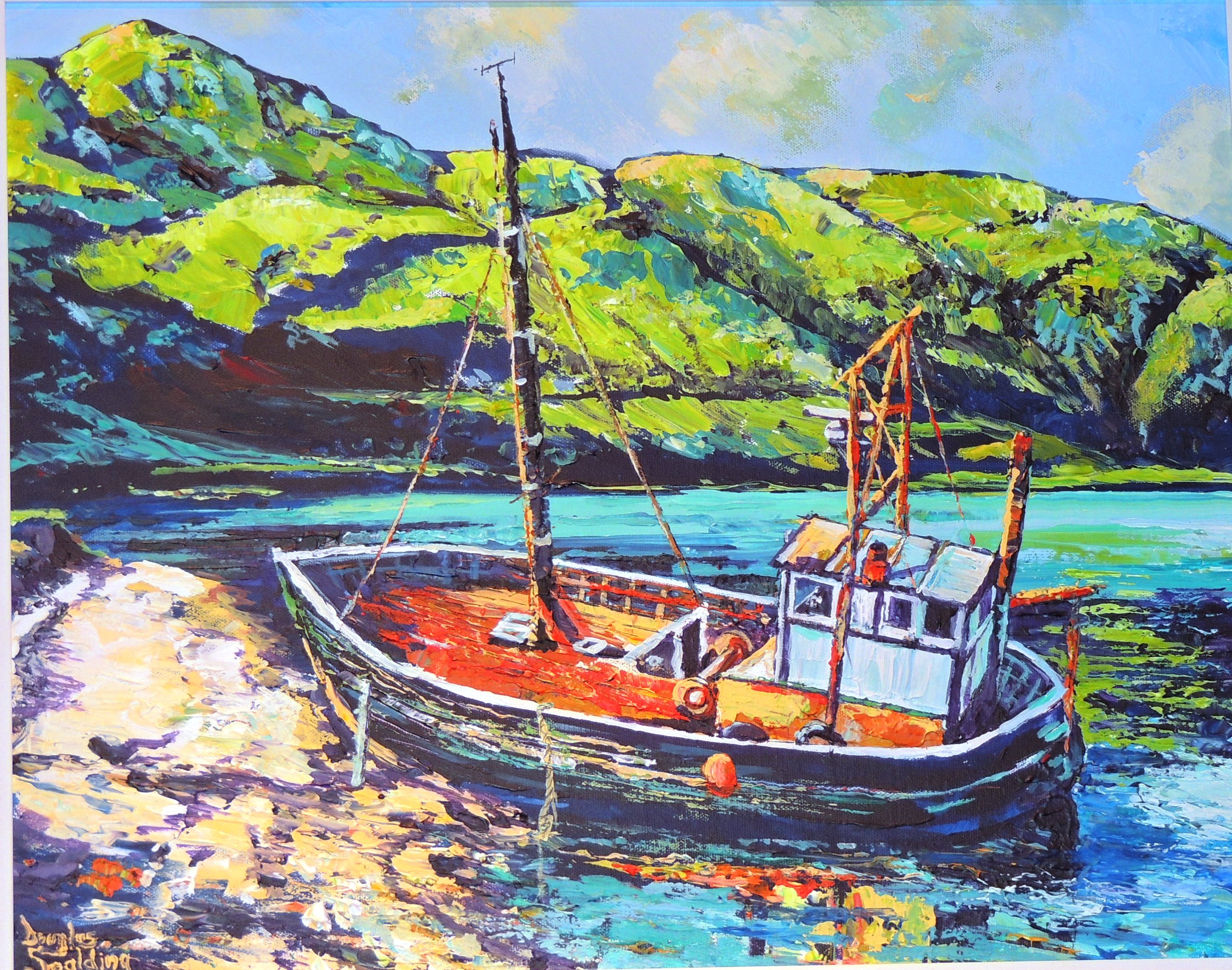 Retired fishing boat in Ardgour