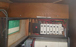 Old wooden consumer unit
