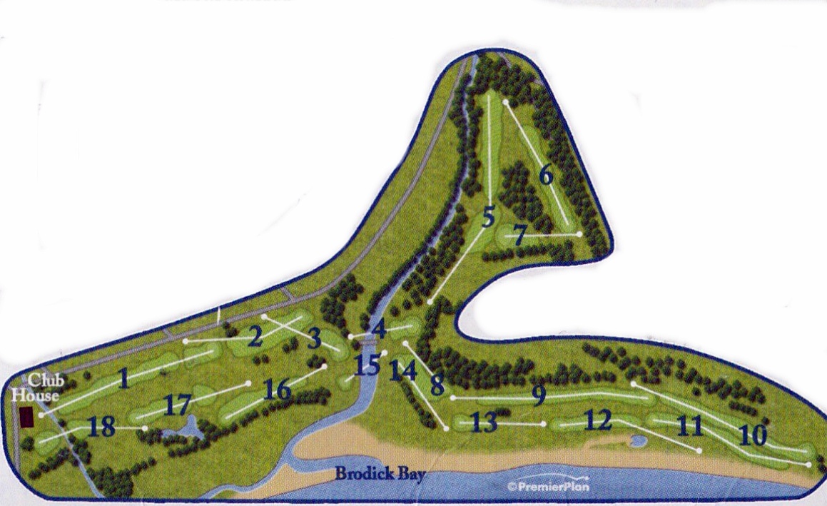 Course layout - Brodick
